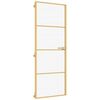 vidaXL Ușă interior Slim auriu 76x201,5 cm sticlă securizată/aluminiu