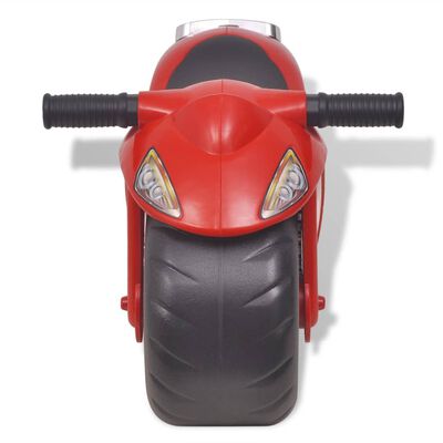 vidaXL Motocicletă fără pedale, roșu, plastic