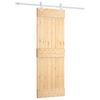 vidaXL Ușă glisantă 70 x 210 cm Lemn de Pin Solid (Nefinisat)