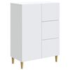 vidaXL Bufet cu sertar Alb 66 x 34,5 x 90 cm Lemn prelucrat
