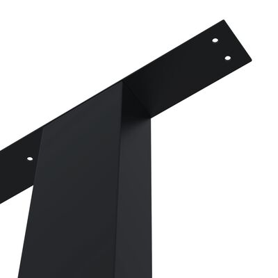 vidaXL Picioare de masă cu cadru în formă de H, 2 buc., 70 x 72 cm