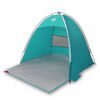 vidaXL Cort de plajă 3 persoane, verde marin, impermeabil
