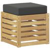 vidaXL Bancă de exterior Lemn Solid de Acacia Alb