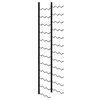 vidaXL Suport sticle de vin de perete, 36 sticle, negru, fier
