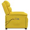 vidaXL Fotoliu de masaj cu ridicare, galben, catifea