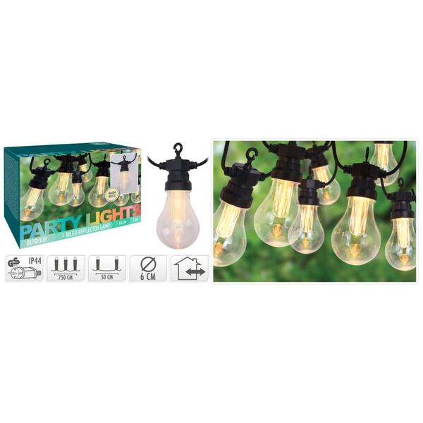 ProGarden Instalație de lumini grădină, 10 lămpi cu LED, 3,2 V