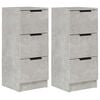 vidaXL Dulapuri, 2 buc., gri beton, 30x30x70 cm, lemn compozit