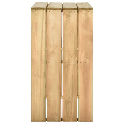 vidaXL Masă de bar, 100x60x110 cm, lemn de pin tratat