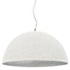 vidaXL Lampă suspendată, alb și argintiu, Ø50 cm, E27