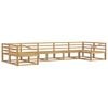 vidaXL Set de canapele de exterior 7 pcs Alb Lemn Solid de Acacia