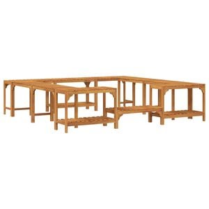 vidaXL &Icirc;mprejmuire pentru Cadă cu Hidromasaj Lemn Solid de Acacia Maro