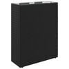vidaXL Ghiveci &icirc;nalt Negru 55 x 22 x 70 cm poliratan