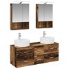 vidaXL Set de mobilier pentru baie 5 pcs Lemn vechi