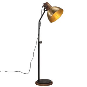 vidaXL Lampă de podea 25 W, alamă antichizată, 30x30x100-150 cm, E27