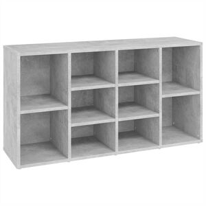 vidaXL Banchetă pantofar, gri beton, 103x30x55 cm, lemn prelucrat