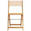 vidaXL Set mobilier de grădină 5 piese textil bej/lemn masiv