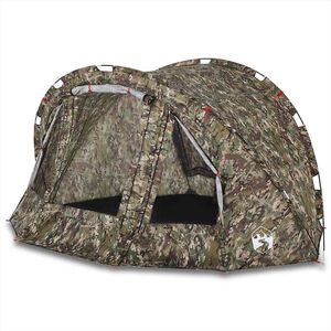 vidaXL Cort de pescuit pentru 2 persoane, camuflaj, impermeabil