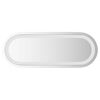 vidaXL Oglindă de baie cu LED Transparent 40 x 15 cm sticlă securizată