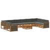 vidaXL Seturi de canapele cu pernă 11 pcs Lemn Solid de Acacia