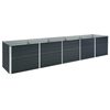 vidaXL Strat &icirc;nălțat de grădină antracit 400x80x45 cm oțel galvanizat