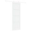 vidaXL Ușă glisantă 73,5 x 211 cm Lemn prelucrat Alb