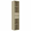 vidaXL Bibliotecă, stejar Sonoma, 36x30x171 cm, lemn prelucrat