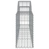 vidaXL Coșuri gabion arcuite 6 buc, 200x30x60/80 cm, fier galvanizat