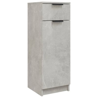 vidaXL Dulap de baie, gri beton, 32x34x90 cm, lemn compozit