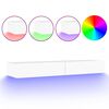 vidaXL Comodă TV cu lumini LED, alb, 120x35x15,5 cm