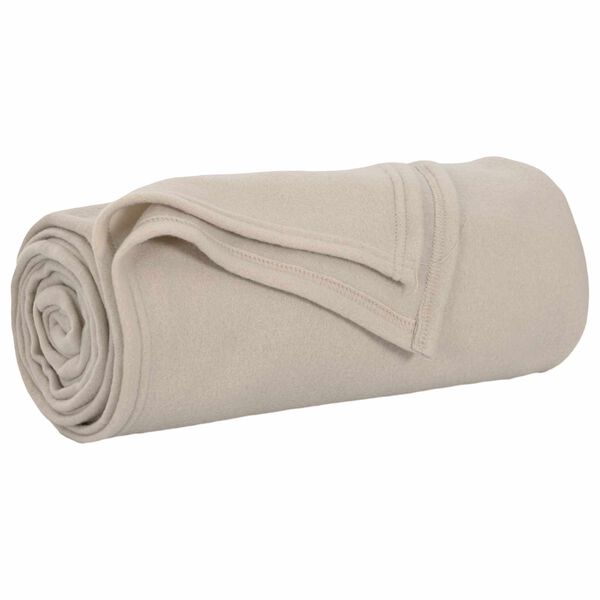 vidaXL Pături de aruncat 24 pcs Bej 200 x 150 cm Molton