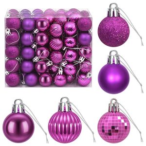 vidaXL Set de globuri de Crăciun 150 buc. Violet 3 cm Polistiren