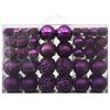 vidaXL Set globuri de Crăciun, 100 piese, violet