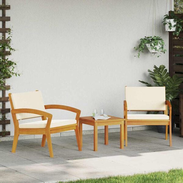 vidaXL Set bistro Maro 45 x 45 x 38cm Lemn masiv de acacia