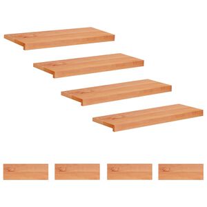 vidaXL Trepte de scară 8 buc. 80 x 30 x 2 cm Vopsea Lemn de fag masiv