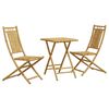 vidaXL Set mobilier bistro, 3 piese, bambus