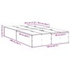 vidaXL Cadru de pat cu depozitare Alb 120 x 200 cm Lemn compozit