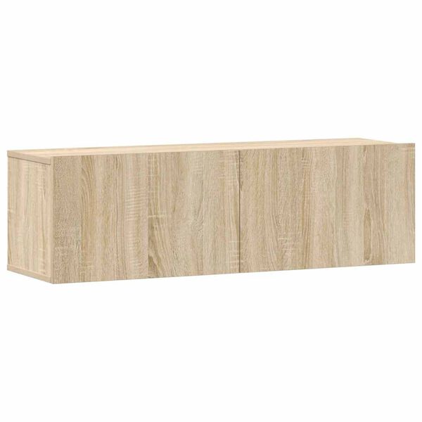 vidaXL Set dulap TV, 3 piese, stejar sonoma, lemn prelucrat