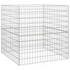 vidaXL Composter pătrat 100 x 100 x 100 cm Fier