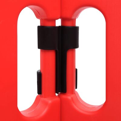 vidaXL Bariere trafic, 4 buc., roșu, 75x75x100 cm