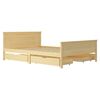 vidaXL Cadru de pat cu 4 sertare, 140x200 cm, lemn masiv pin
