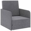 vidaXL Fotoliu pat extensibil, gri deschis, material textil