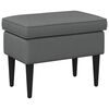 vidaXL Taburet Gri &icirc;nchis 55 x 35 x 41 cm Țesătură