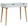 vidaxl Masă de Machiaj FAUSKE Alb 100 x 50 x 78 cm