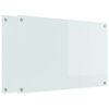 vidaXL Panou de bucătărie 2 buc. Alb 90 x 60 cm sticlă securizată