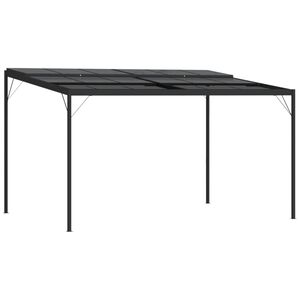 vidaXL Pavilion cu acoperiș, antracit, 4x3x2,5 m, aluminiu și oțel