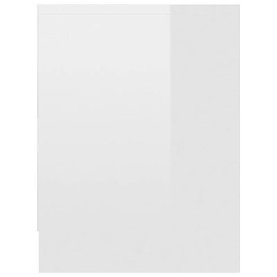 vidaXL Noptieră, alb extralucios, 40 x 30 x 40 cm, PAL