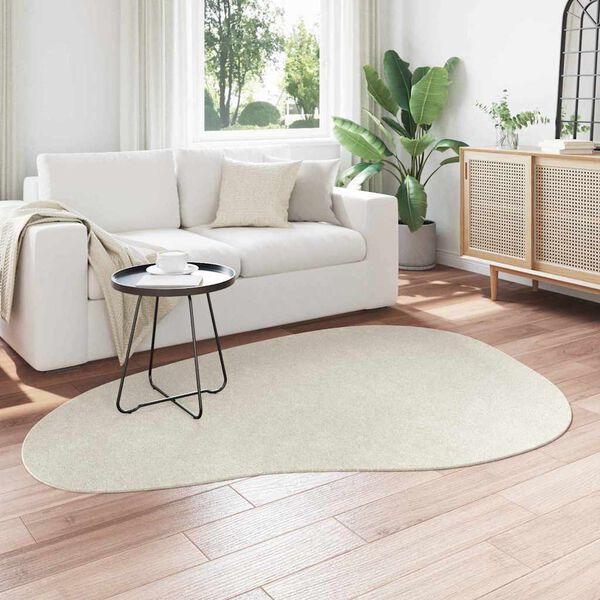 vidaXL Covoare de zonă HUARTE Crem 140 x 200 cm Poliester