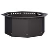 vidaXL Inel pentru foc Negru 60 x 60 x 25 cm Oțel