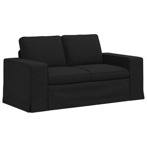 vidaXL Canapea Negru 162 x 80 x 82 cm țesătură