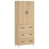 vidaXL Dulap &icirc;nalt, stejar sonoma, 69,5x34x180 cm, lemn compozit